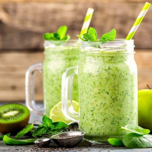 Easy Kiwi Smoothie Without Banana - I Live for Greens