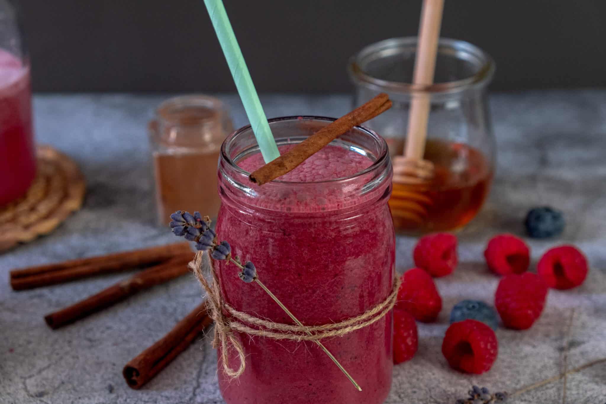 Blueberry Raspberry Smoothie - I Live for Greens