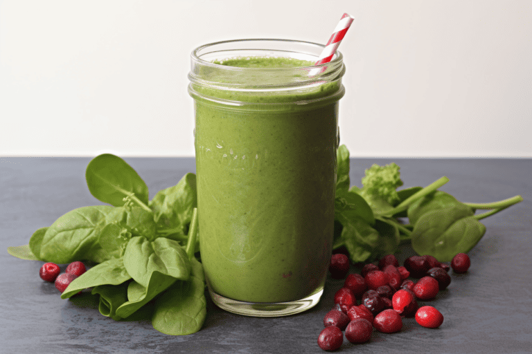 Easy Cranberry Spinach Smoothie