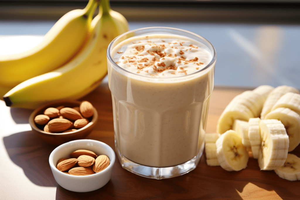 peanut butter banana sea moss breakfast shake